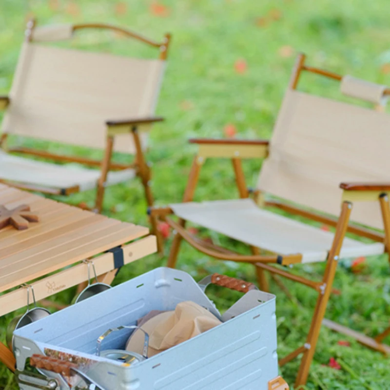 Outdoor Backrest Foldable Wooden Armrest Beach Chair Garden Folding Fishing Camping Chair