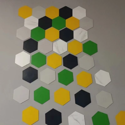 Protex hot sales special size stone grain LVT hexagon vinyl flooring glue down/Dry back