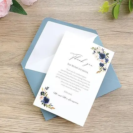 custom luxury envelope thank you card with envelope letter envelopes for weeding invitation party thank you cards business cards