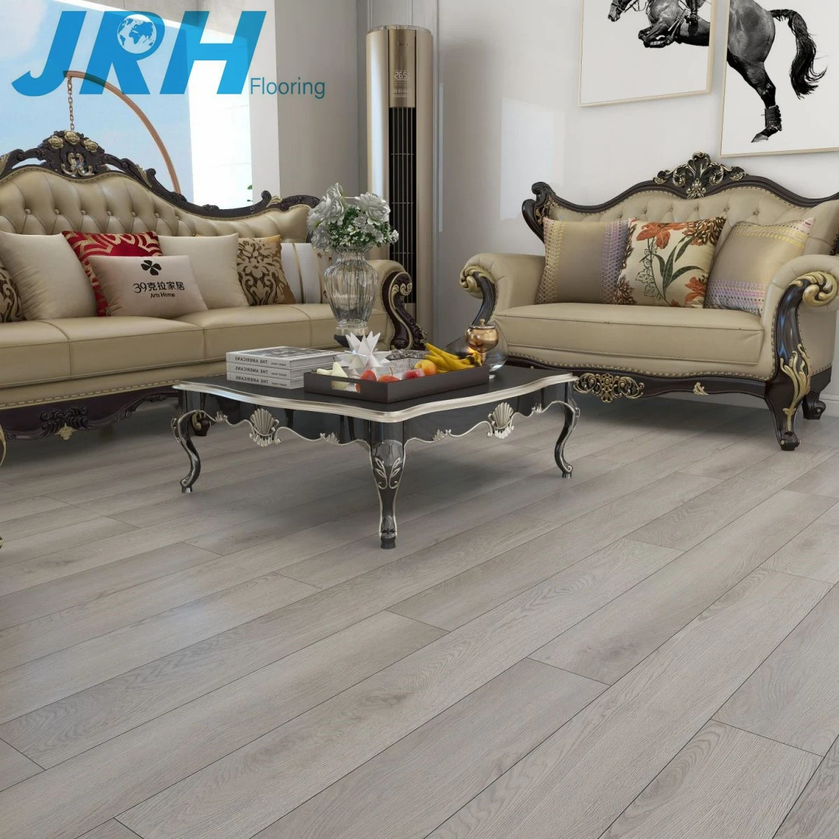 6mm 7mm 8mm Hdf White Core High Hardness Sound Insulation Wear Resistance Flooring Spc