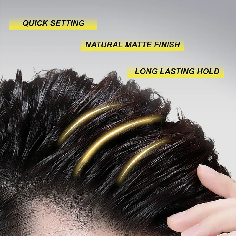 CPNP/MSDS/COA/GMPC paraben free natural finish best matt clay hair wax private label for men hair