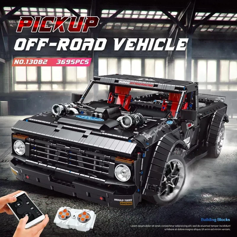 Высокотехнологичная модель автомобиля Mould King 13082 внедорожник Moc моторизованный грузовик строительные блоки кирпичи для рождественских подарков