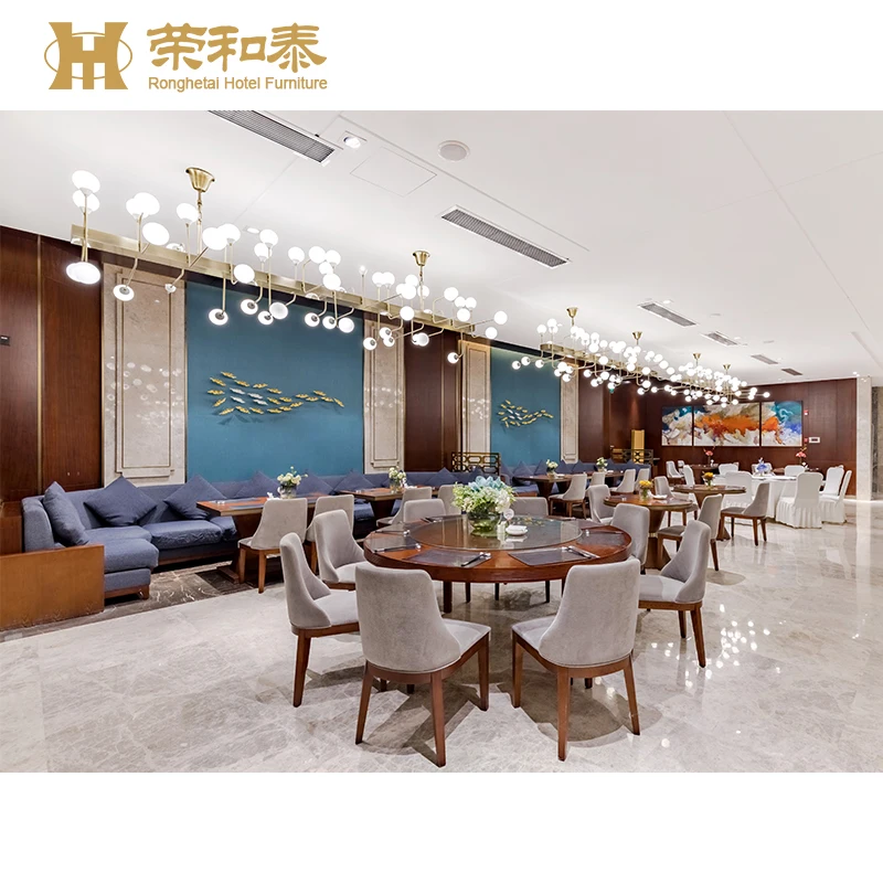 Restaurant Dining Furniture set Luxury Restaurant Chairs and Dining Table Set