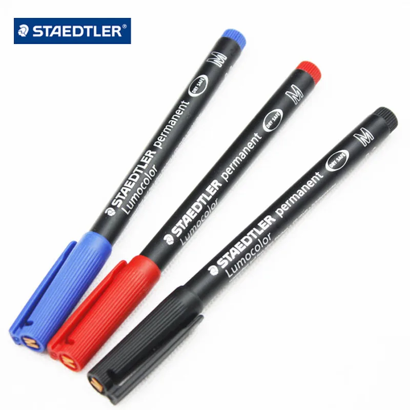 
STAEDTLER Lumocolor Permanent Universal Marker pen CD Film Opaque Pen Germany 313 314 317 318 Waterproof Anti-UV 