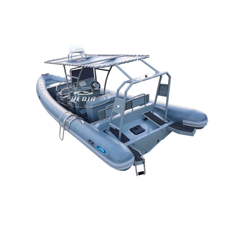 28-футовый RHIB 860 Тактический Подводное плавание с алюминиевым корпусом Hypalon надувная Морская Лодка мотором
