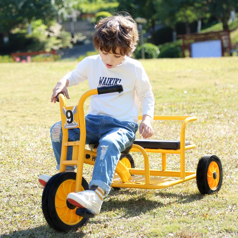 Factory Baby Bike Tricycle 1-6 Years Old Baby Children car two persons Balance Children Kindergarten Bike Seat With Backrest