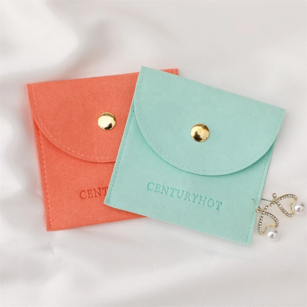 Custom Microfiber Jewelry Pouch Bag With Logo  Jewelry Pouches  Velvet  Bracelet Earring Pouch With Logo customized