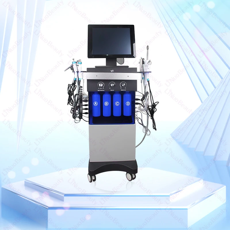 14 IN 1 Diamond Peeling Hydro Microdermabrasion Oxygen Jet Aqua Facials Skin Care Cleaning Hydra Dermabrasion Facial Machine