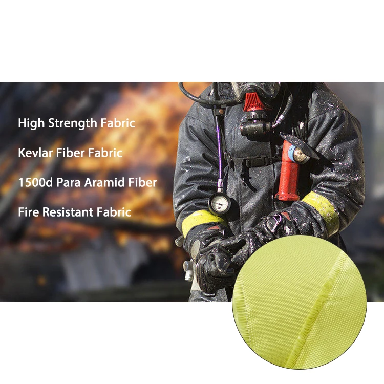 High Strength Flame Retardant Industrial Aramid Fiber Cloth with Long Service Life 1500D 220g Woven Kevlar Fabric Plain Fabric
