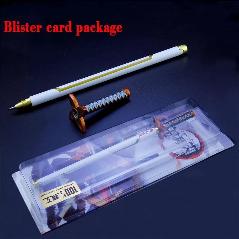 Japanese Metal katana toy demon slayer samurai sword Gel Pen action Figure Simulation Weapon student back-to-school stationery