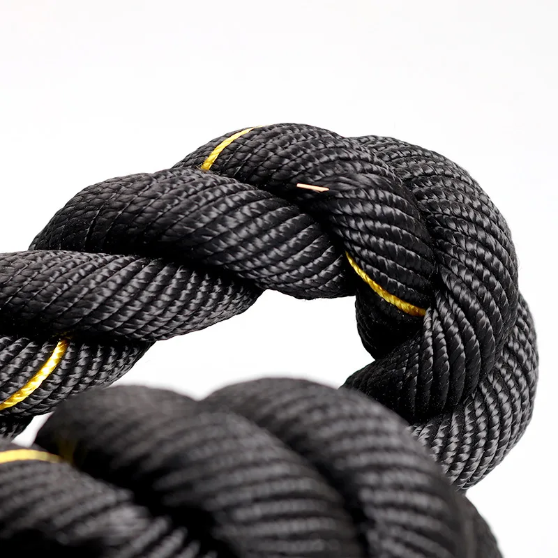 Heavy polyester polypropylene battle rope Gym Power Hemp Battle Rope 38mm/50mm for Training Jute Climbing Rope