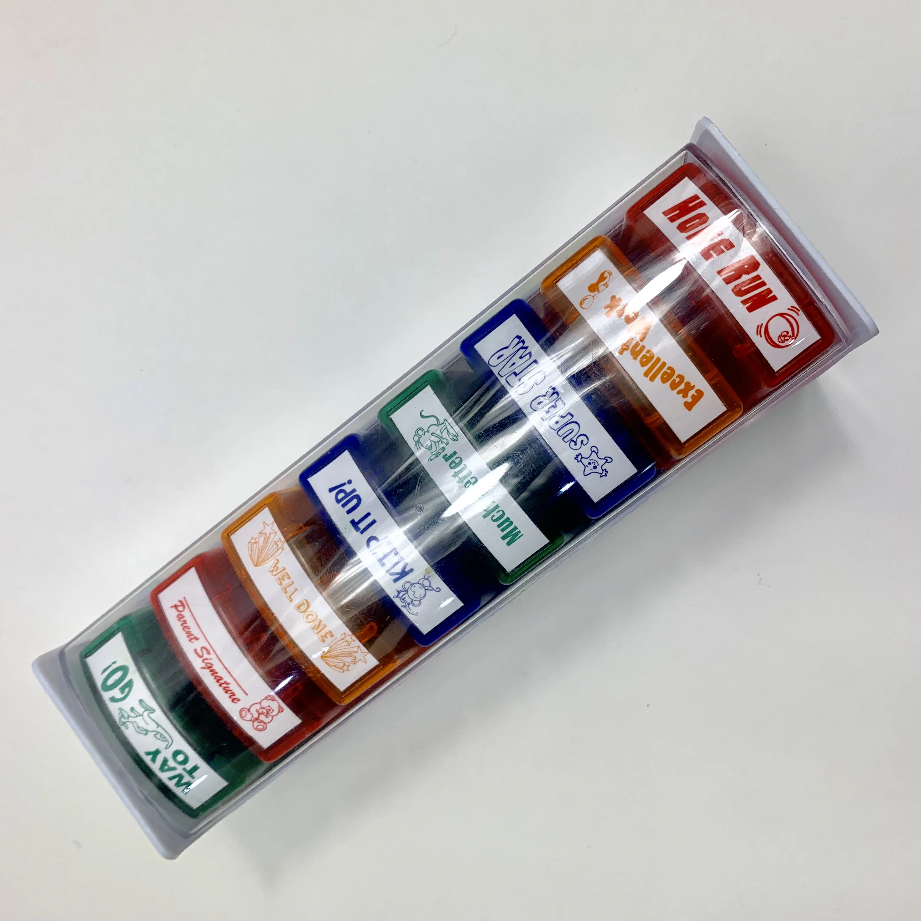 Self inking stamp set