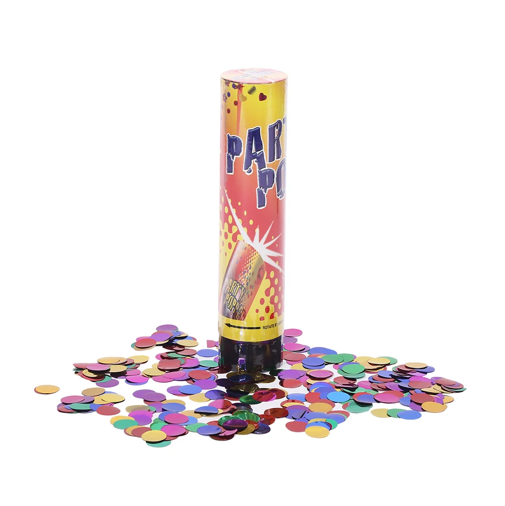 kids party novelties spring metallic confetti party popper