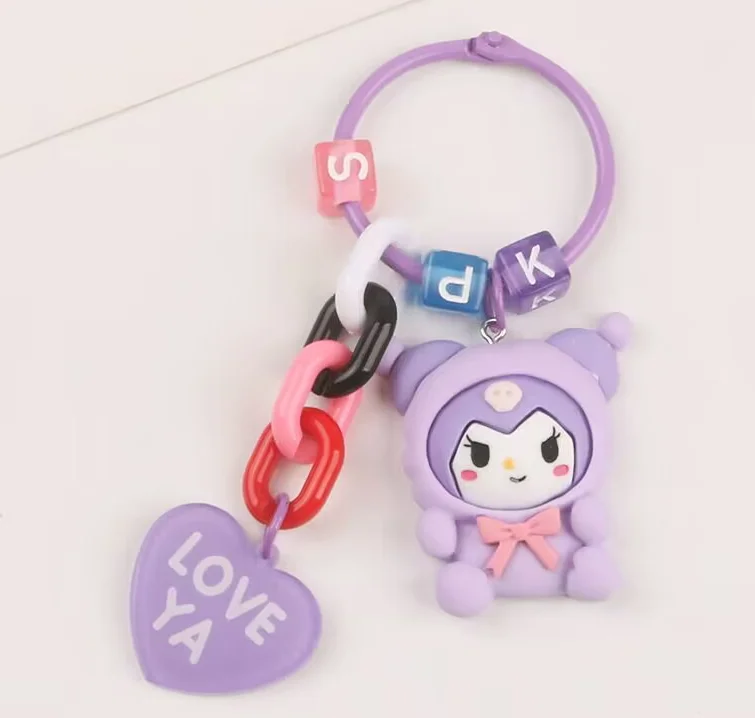 Брелок для ключей с помпоном