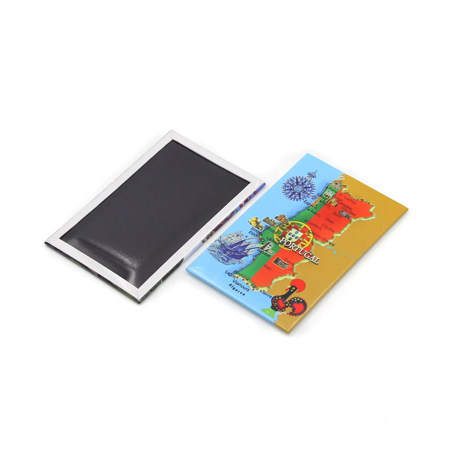 Souvenir Magnetic Gift Portugal Braga 80*53Mm 40*125Mm 63.5*63.5 Mm Magnet Custom Printing Tinplate Fridge Magnets