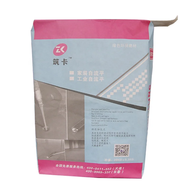 Multiwall Brown 50lbs Industrial Usage Valve Bag Kraft Paper Packaging Sacks