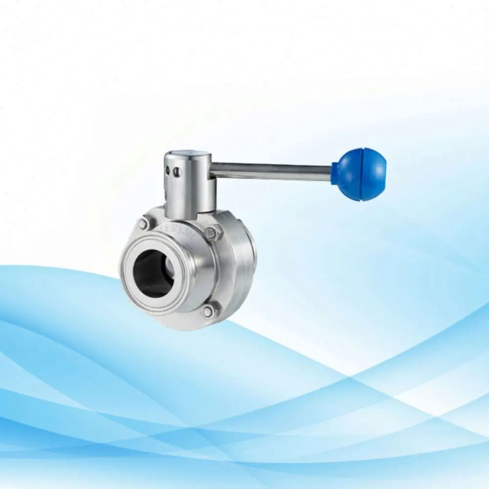 Food-Grade 304 Stainless Steel Sanitary Flanged Butterfly Valve From Expert Manufacturer