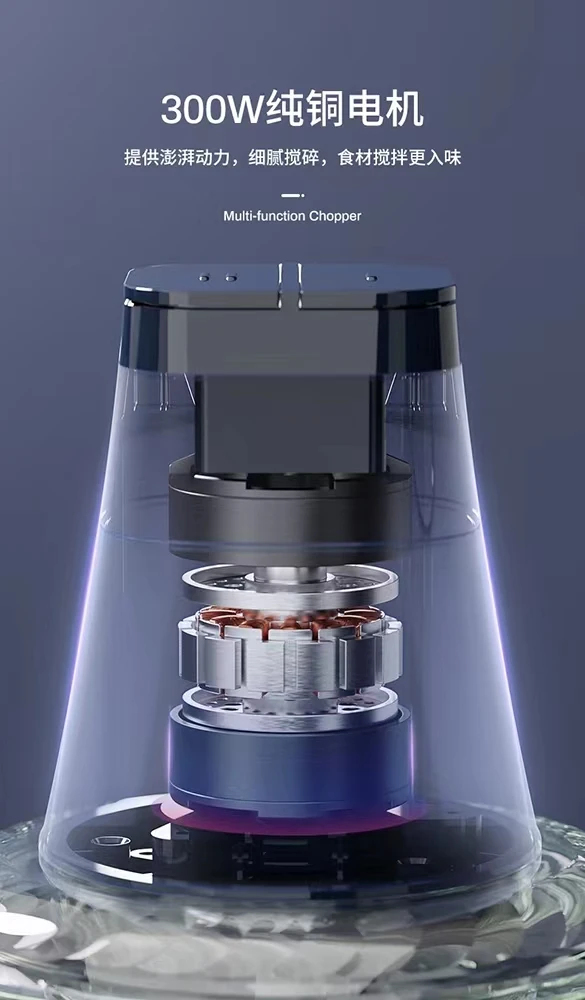 2L stainless steel multifunctional electric meat grinder and slicer