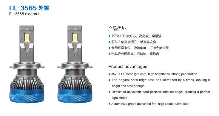 H7 LED Car Headlight 12V Front Lamp New Condition