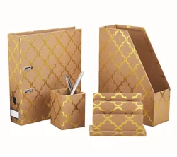Business Office Kraft Series File Storage Envelope Note Desk Organizers Set