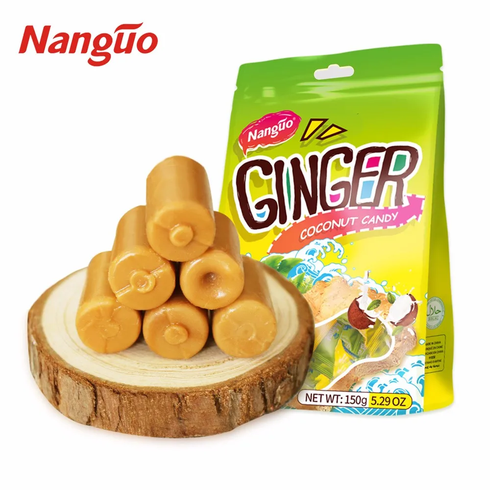 Wholesale Sweets Coconut Ginger Hard Candy Confectionery Candies