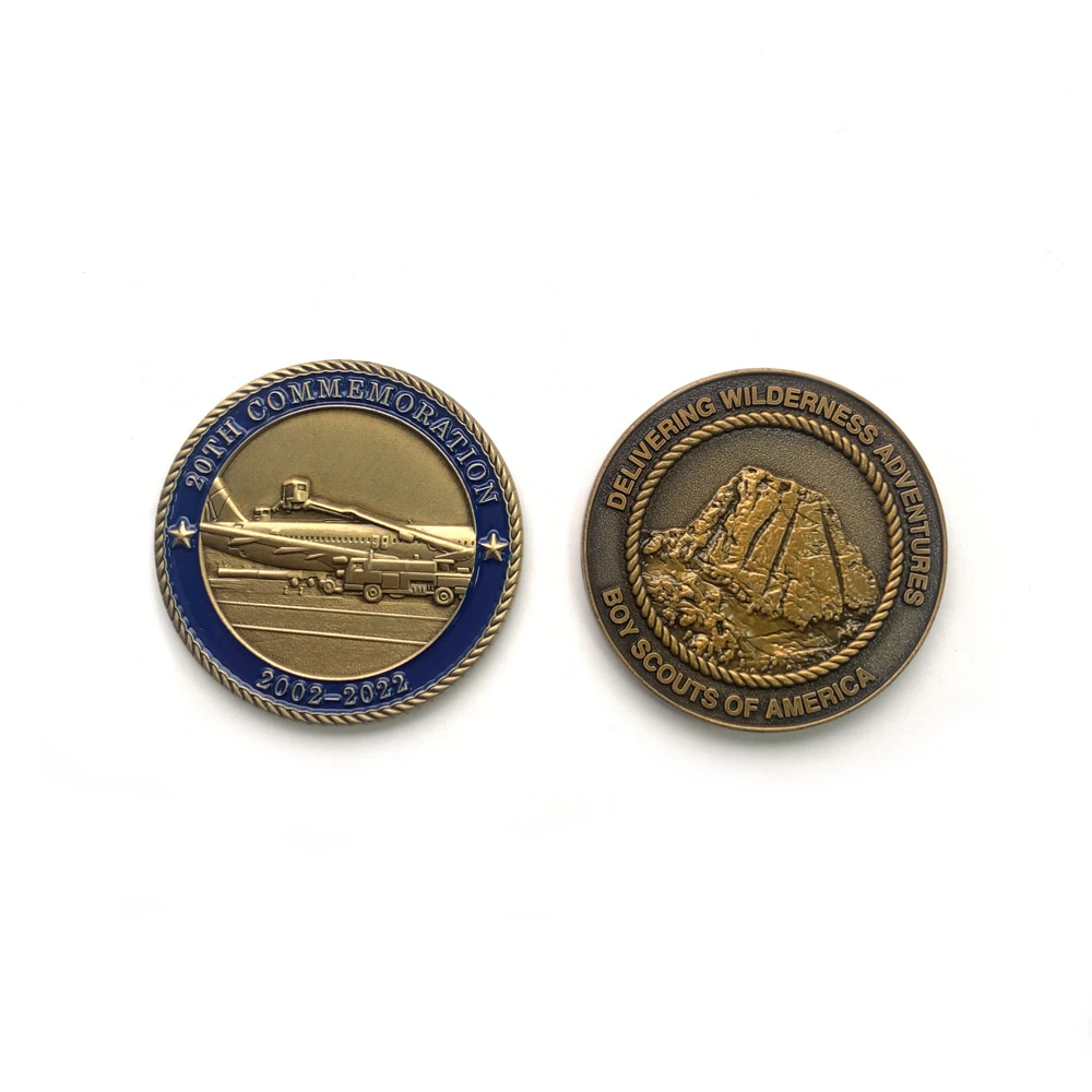 Customize design 2D 3D metal round challenge coins commemorative coin