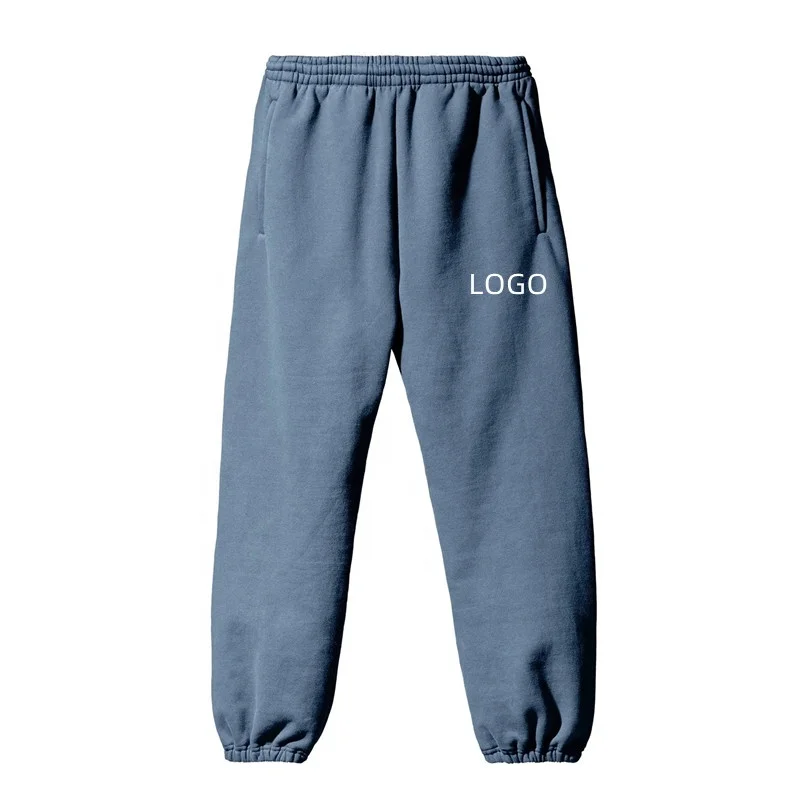 Oem Customized Blank Sweatpants Men Streetwear 100% Pure Cotton Trousers Custom Logo Printing Men Sweatpants Bulk