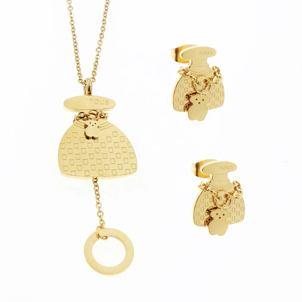 
Fashion Cute Jewelry Sets hollow animal Shaped pendant Necklace Stainless Steel Women jewelry 