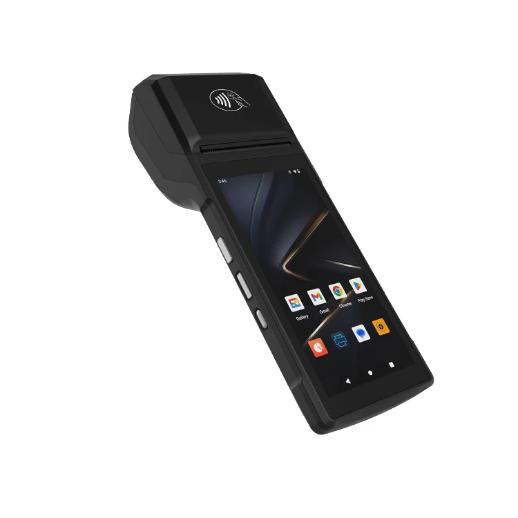 Заводская цена 5 дюймов портативная NFC Мобильная система POS android pos машина со встроенным термопринтером 58 мм H10P