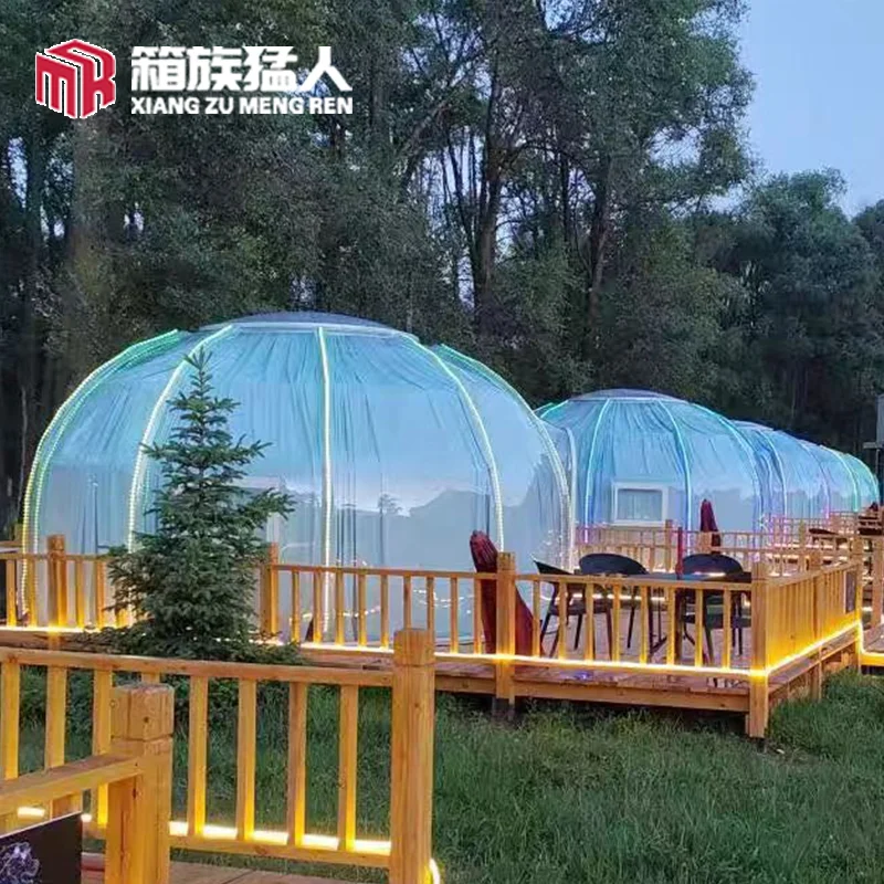 Modern Design Prefab Yurt Tent Large Outdoor Glamping House for Luxury Hotel Project Factory Price with Pc Material