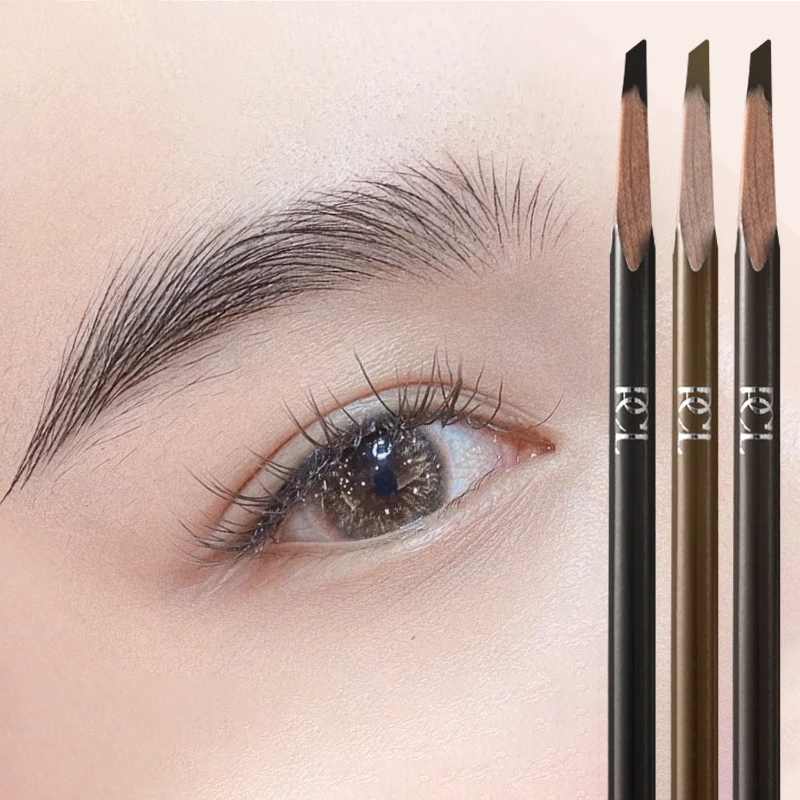 Private Label Eyebrow Pencils Own Brand Makeup Thin Eye Brow Pencils Custom Logo Slim Eyebrow Pencil