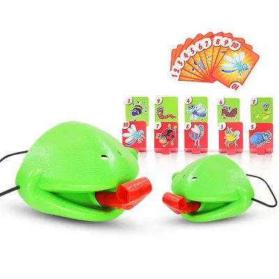 Wholesale Frog Tongue Battle Fidget Toy New Strange Games Fishing Frog Lure Game Prank Toys