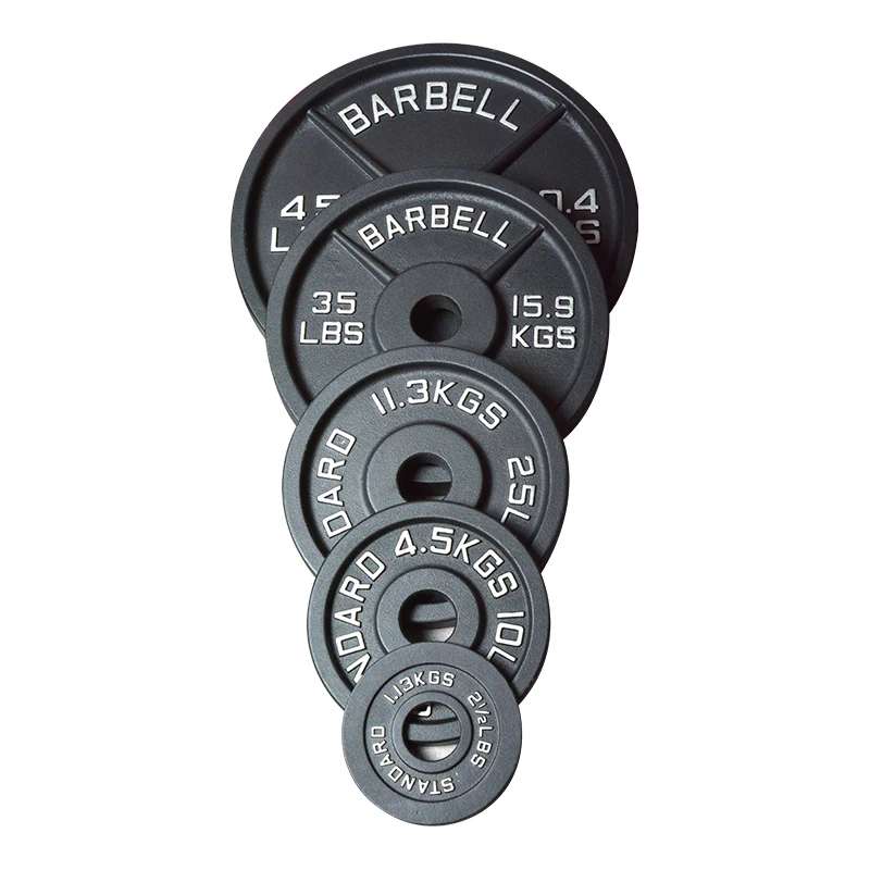 Professional Gym Weightlifting Rubber Barbell Bumper Weight Plate for Bodybuilding
