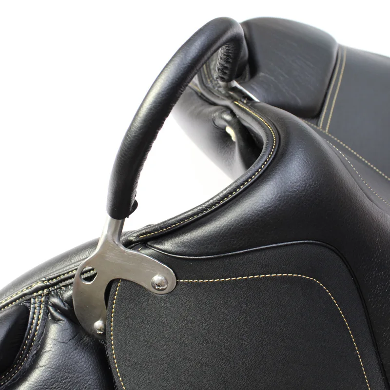 Microfiber Leather Horse Saddle with Matching Headstall Reins and Back Cinch 17.5 Inches