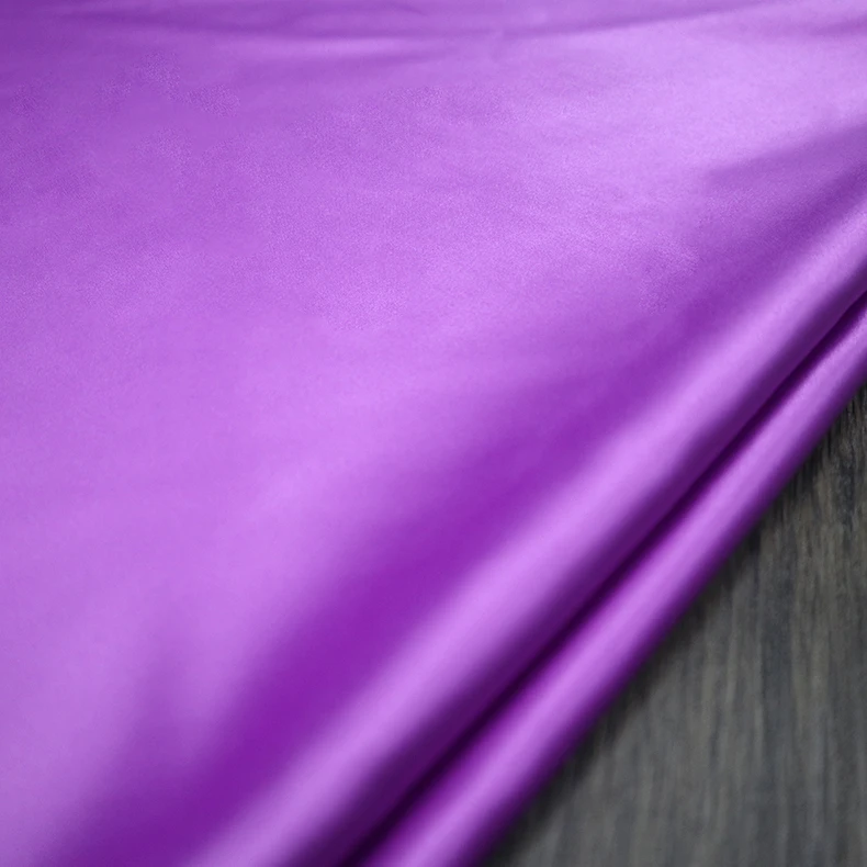 
spandex polyester bridal duchess stretch elastic satin fabric for upholstery bedsheet fabric 