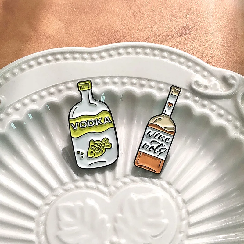 Beverage Food Donut Series Brooch Alloy Frog suit Girl Cute Badge Cartoon Clothing Accessories