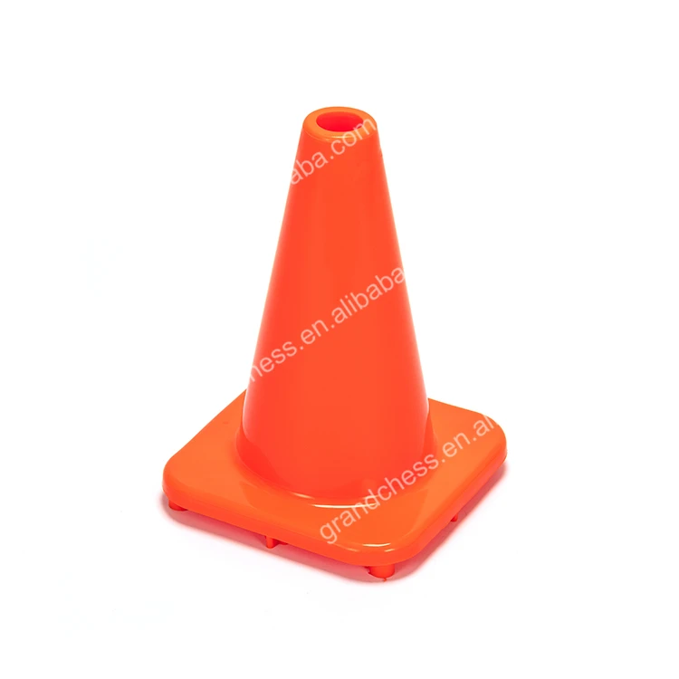 High Standard 300mm High Grade Reflector Fat PVC Traffic Cone With Black Base