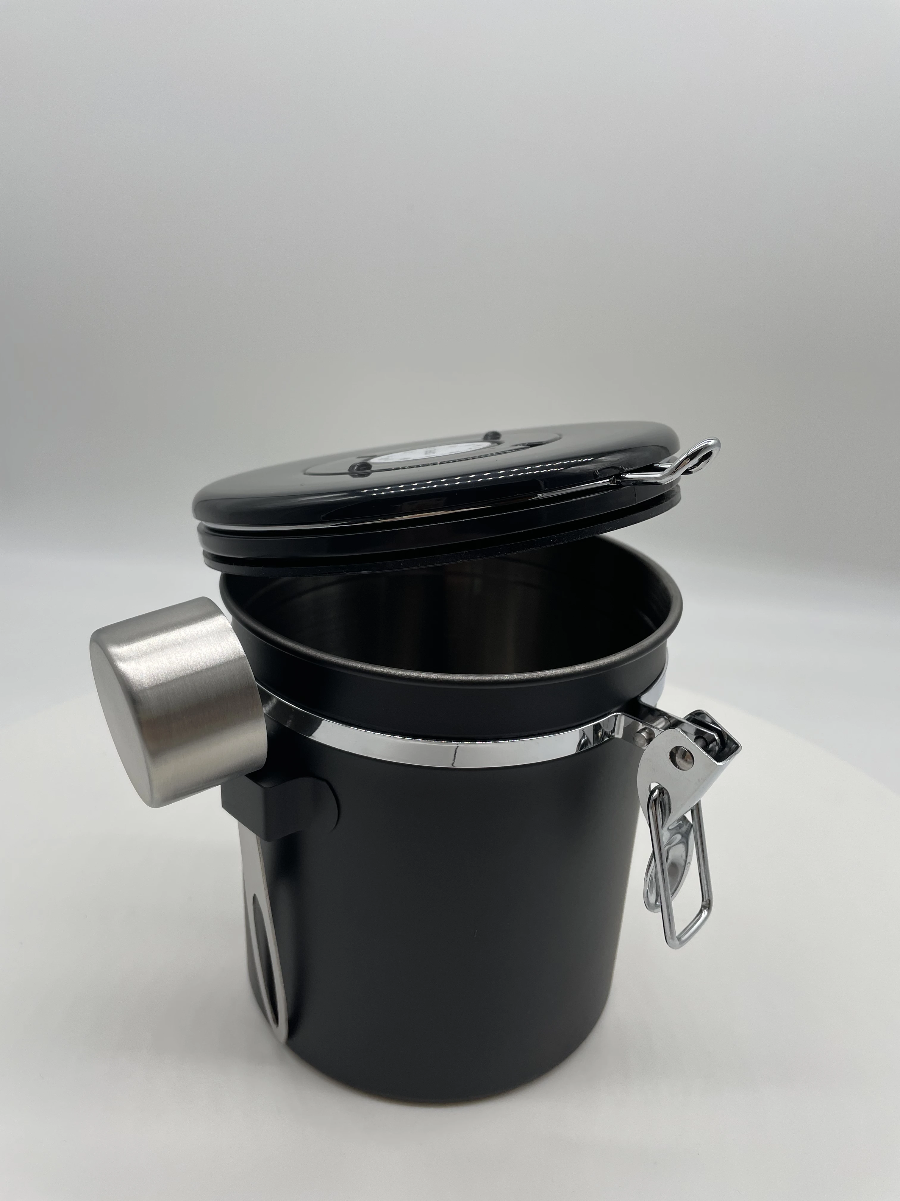 Stainless Steel Coffee Canister Food Canister With Timer Cover small food canning