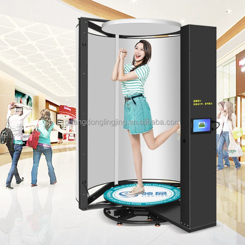 Ling Jing 800w 10 Seconds Fast Scanning High Accuracy 360° Rotational 3D Photographic Portrait Scanner for Photography Studio