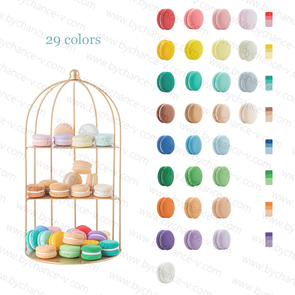 Realistic Artificial Macaron Mockup Ideal for Art Decor and Elegant Marketing in Home Goods Industry