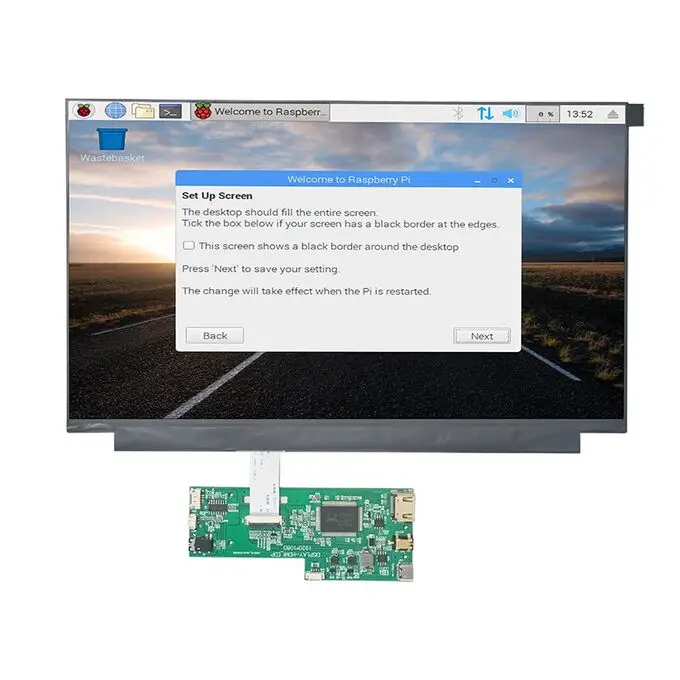 13,3 дюймов 1920x1080 FHD Raspberry Pi HD-MI ЖК-дисплей с емкостным PCAP