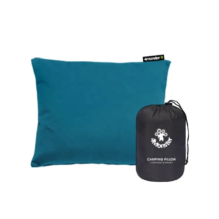 Outdoor Compressible Memory Foam Travel Pillow Portable neck pillow for Hiking or camping