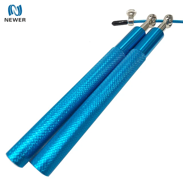 
High quality athletic self lock heavy weighted steel cable private label adjustable fitness wire rope long handle pvc jump rope 