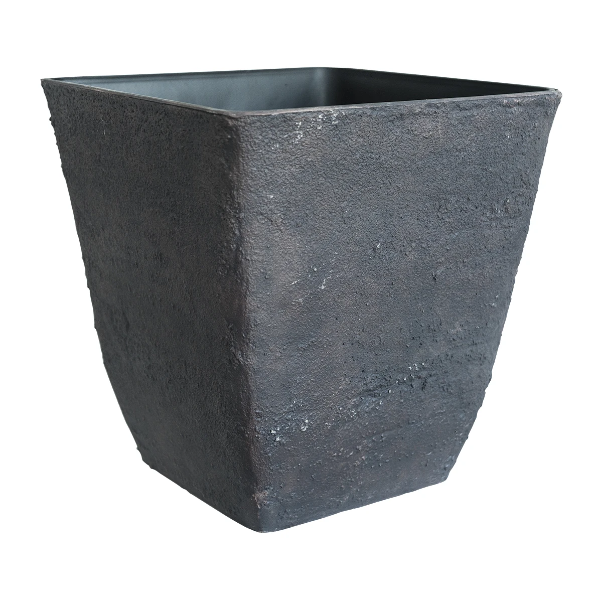Уличный садовый огромный Горшок из переработанного пластика, прессованный каменный порошок, квадратные горшки для растений для деревьев