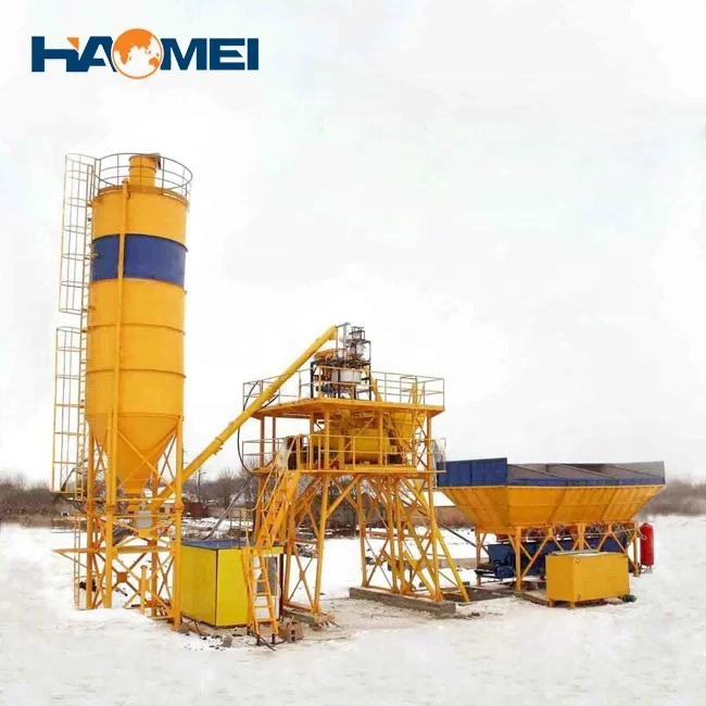 Hot Selling Small Concrete Batching Plant with Dust Collector Sicoma Concrete Mixer Mozambique