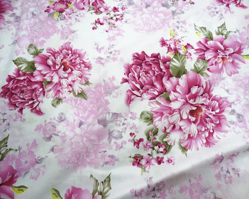 China fashion floral style cotton fabric digital printing