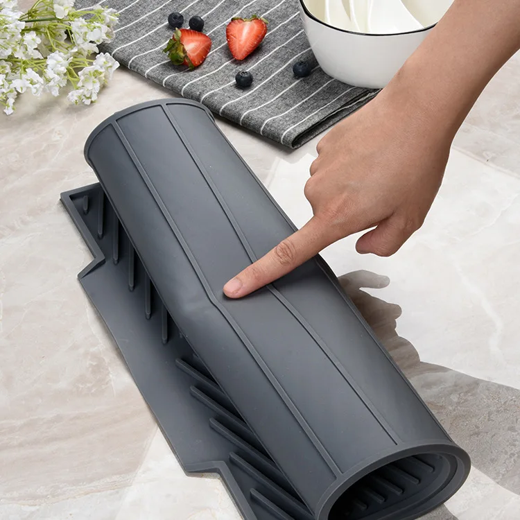 Коврик для сушки посуды, силиконовый коврик для сушки, большой термостойкий Коврик, нескользящий коврик для сушки посуды