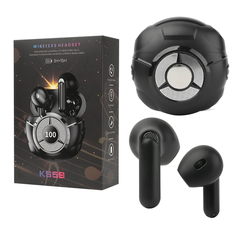 TWS true wireless earphone HIFI sound game headphone V5.3 audifonos factory direct earpods headphone with led light for samsung