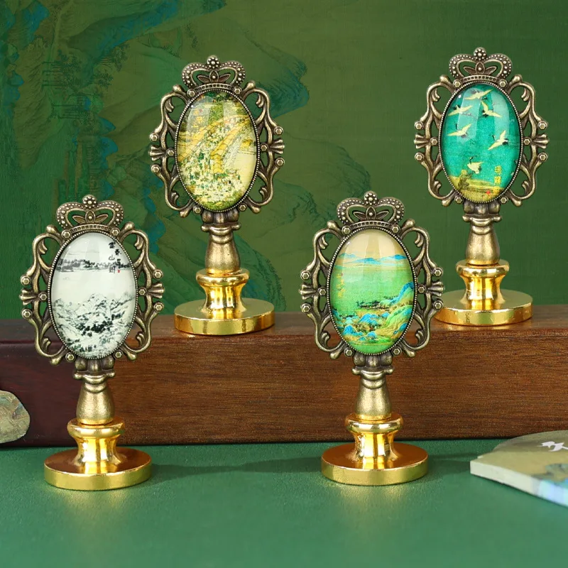 Paul Cezanne Chinese Style Feather Pen Set Antique Calligraphy Writing Dip Pen Luxury Vintage Signature Pen for Gift