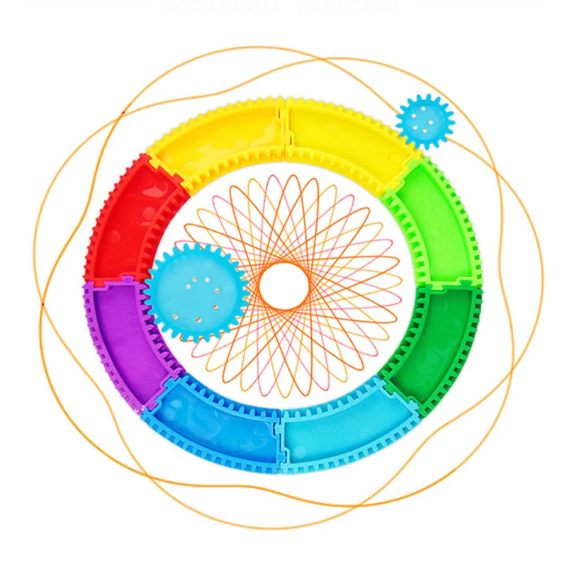 Plastic Doodle Drawing Magic Ruler Spirograph Toys